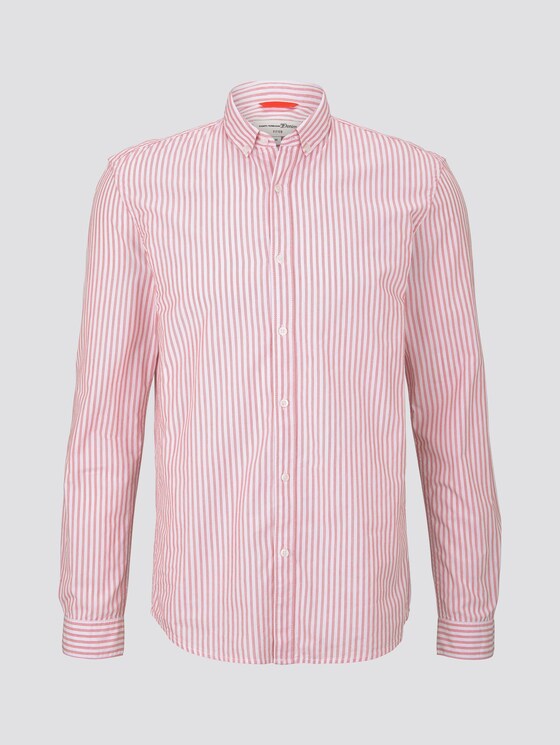 Gemustertes Hemd - Männer - red white irregular stripe Gemustertes Hemd - Männer - red white irregular stripe - 7 - TOM TAILOR Denim