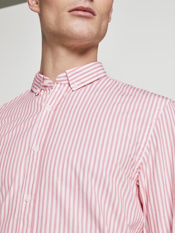 Gemustertes Hemd - Männer - red white irregular stripe Gemustertes Hemd - Männer - red white irregular stripe - 9 - TOM TAILOR Denim