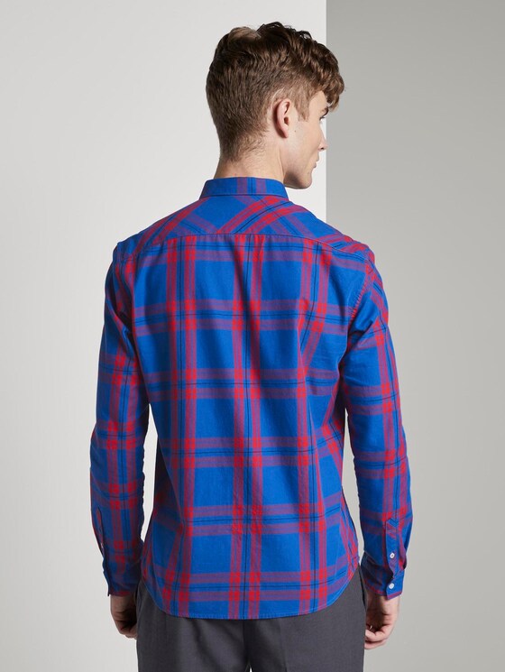 Printed shirt - Men - blue red authentic check Printed shirt - Men - blue red authentic check - 2 - TOM TAILOR Denim