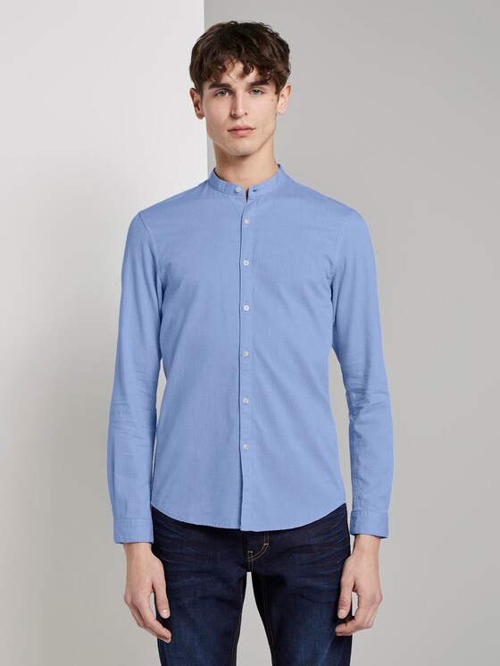 Strukturiertes Hemd - Männer - light blue dobby structure Strukturiertes Hemd - Männer - light blue dobby structure - 1 - TOM TAILOR Denim