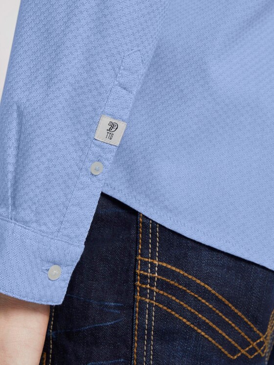 Strukturiertes Hemd - Männer - light blue dobby structure Strukturiertes Hemd - Männer - light blue dobby structure - 9 - TOM TAILOR Denim