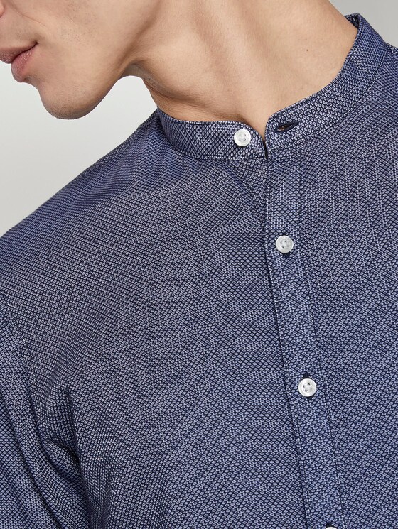 overhemd met textuur - Mannen - blue honeycomb structure overhemd met textuur - Mannen - blue honeycomb structure - 10 - TOM TAILOR Denim