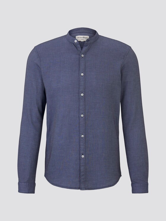 overhemd met textuur - Mannen - blue honeycomb structure overhemd met textuur - Mannen - blue honeycomb structure - 7 - TOM TAILOR Denim