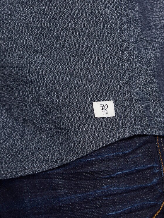 Hemd mit Brusttasche - Männer - dark blue mini grindle Hemd mit Brusttasche - Männer - dark blue mini grindle - 9 - TOM TAILOR Denim