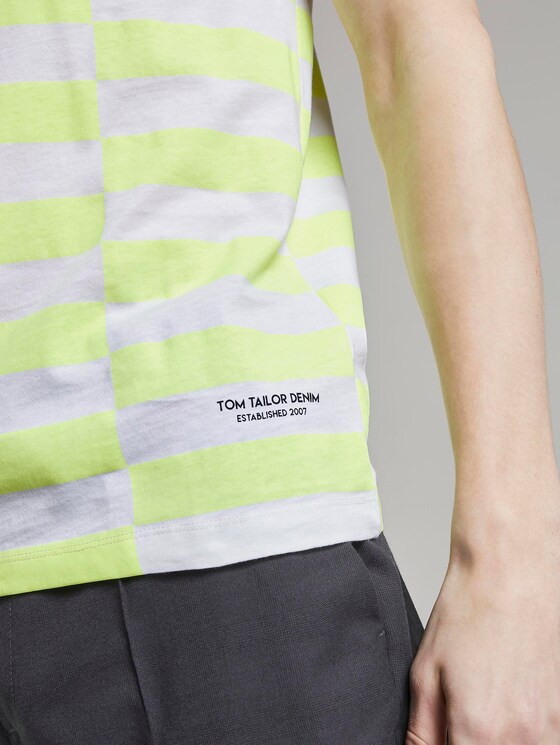 Gestreiftes T-Shirt - Männer - neon green regular big stripe Gestreiftes T-Shirt - Männer - neon green regular big stripe - 10 - TOM TAILOR Denim