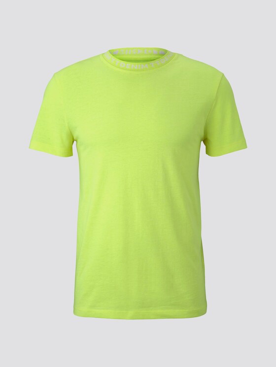 T-Shirt mit Schriftzug - Männer - neon green T-Shirt mit Schriftzug - Männer - neon green - 7 - TOM TAILOR Denim