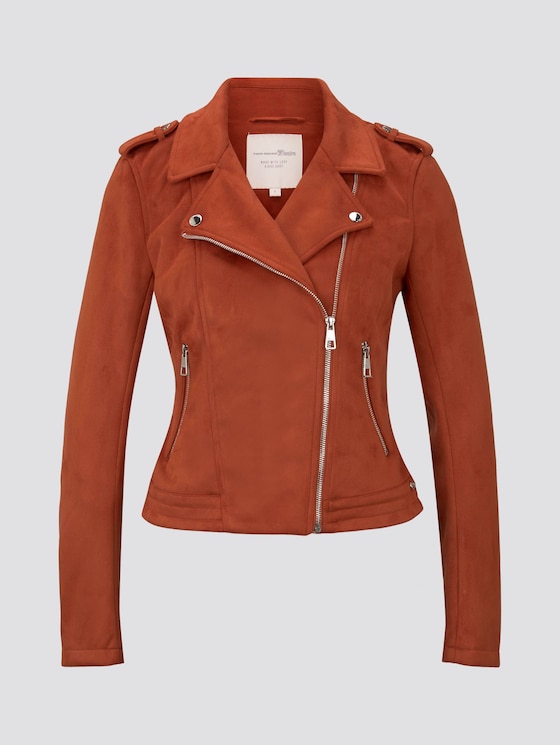Faux leder Biker Jas - Vrouwen - fox orange Faux leder Biker Jas - Vrouwen - fox orange - 7 - TOM TAILOR Denim
