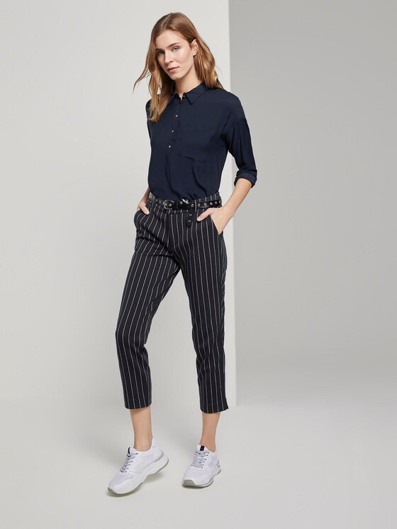 Fließendes Oversized-Hemd - Frauen - Real Navy Blue Fließendes Oversized-Hemd - Frauen - Real Navy Blue - 3 - TOM TAILOR Denim