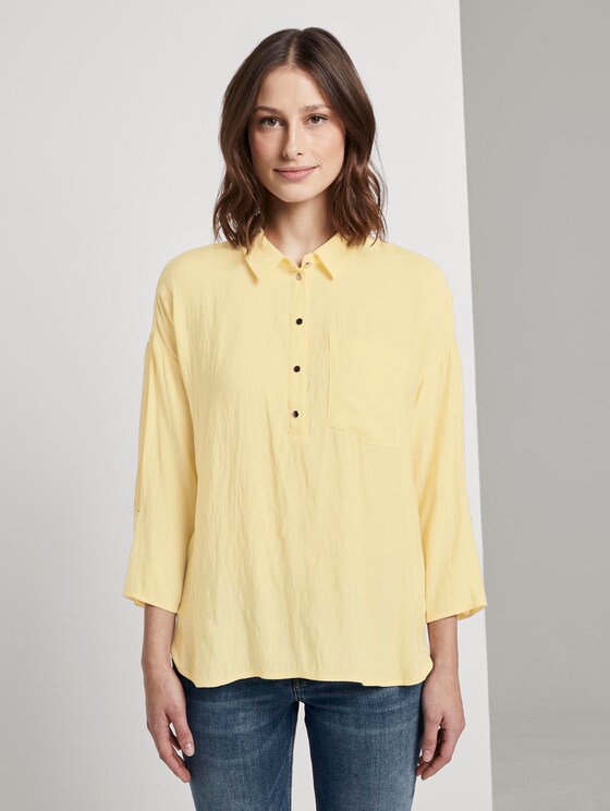 Fließendes Oversized-Hemd - Frauen - pale yellow Fließendes Oversized-Hemd - Frauen - pale yellow - 1 - TOM TAILOR Denim