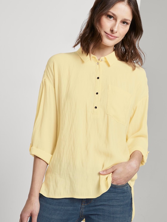 Fließendes Oversized-Hemd - Frauen - pale yellow Fließendes Oversized-Hemd - Frauen - pale yellow - 5 - TOM TAILOR Denim