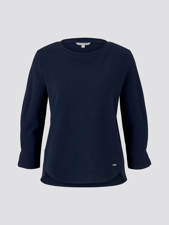 Sweatshirt mit Ärmeldetail - Frauen - Real Navy Blue Sweatshirt mit Ärmeldetail - Frauen - Real Navy Blue - 7 - TOM TAILOR Denim