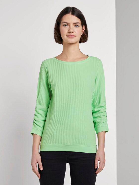 sweater met textuur - Vrouwen - soft neo green sweater met textuur - Vrouwen - soft neo green - 1 - TOM TAILOR Denim