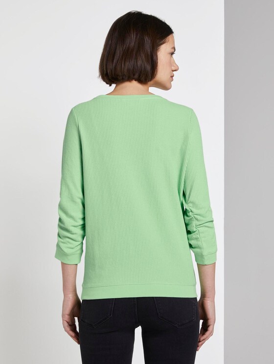 sweater met textuur - Vrouwen - soft neo green sweater met textuur - Vrouwen - soft neo green - 2 - TOM TAILOR Denim