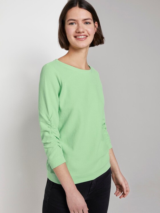 sweater met textuur - Vrouwen - soft neo green sweater met textuur - Vrouwen - soft neo green - 5 - TOM TAILOR Denim