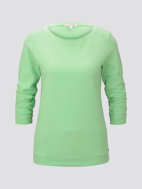 sweater met textuur - Vrouwen - soft neo green sweater met textuur - Vrouwen - soft neo green - 7 - TOM TAILOR Denim
