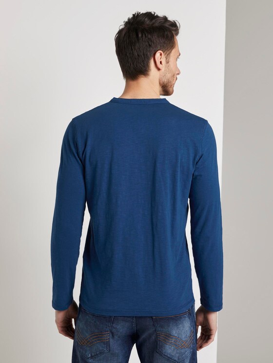 Henley-Langarmshirt - Männer - after dark blue Henley-Langarmshirt - Männer - after dark blue - 2 - TOM TAILOR