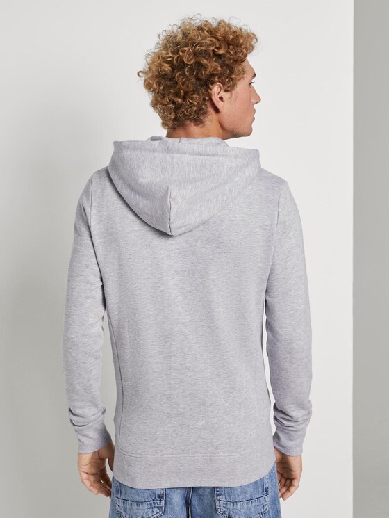 sweat jas met hoodie - Mannen - Light Stone Grey Melange sweat jas met hoodie - Mannen - Light Stone Grey Melange - 2 - TOM TAILOR Denim