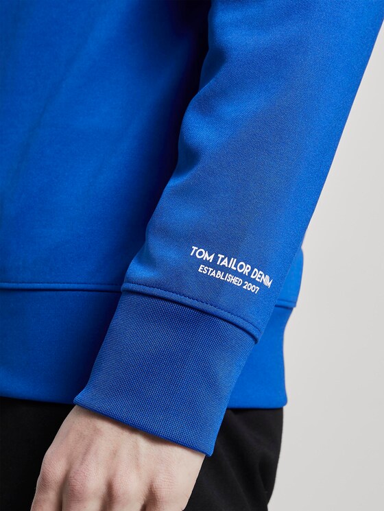 Half-Zip Sweatshirt - Männer - bright king blue Half-Zip Sweatshirt - Männer - bright king blue - 10 - TOM TAILOR Denim