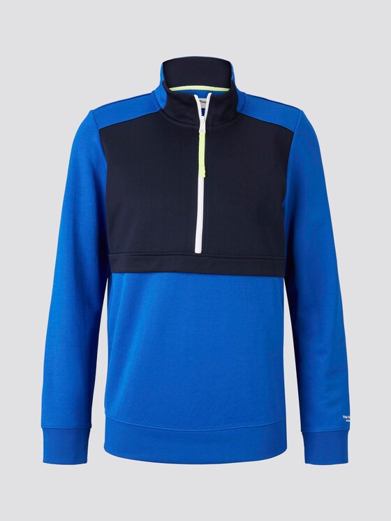 Half-Zip Sweatshirt - Männer - bright king blue Half-Zip Sweatshirt - Männer - bright king blue - 7 - TOM TAILOR Denim