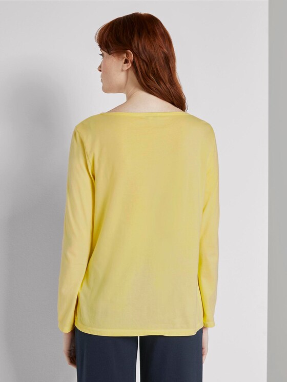 7/8 Arm Shirt mit Henley-Ausschnitt - Frauen - jasmine yellow 7/8 Arm Shirt mit Henley-Ausschnitt - Frauen - jasmine yellow - 2 - TOM TAILOR