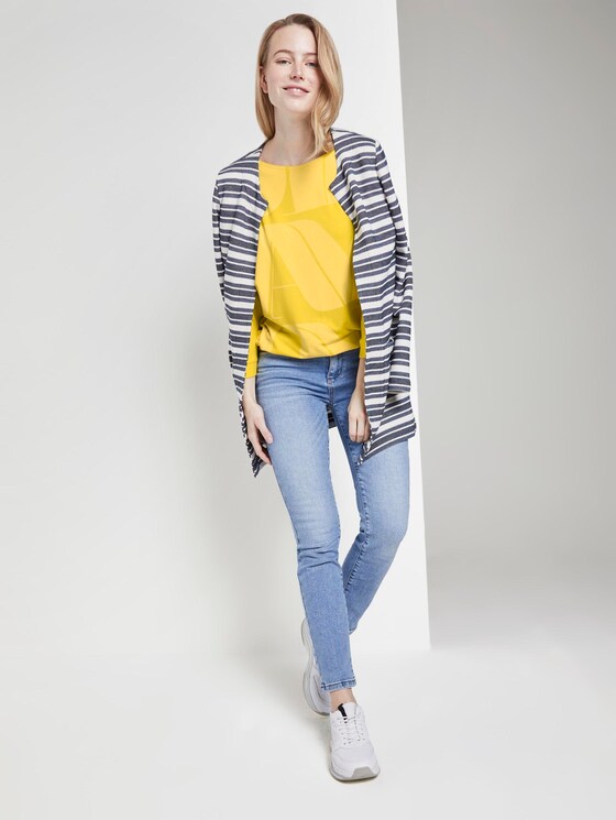 3/4 sleeve shirt with letter print and bat sleeves - Women - jasmine yellow 3/4 sleeve shirt with letter print and bat sleeves - Women - jasmine yellow - 3 - TOM TAILOR