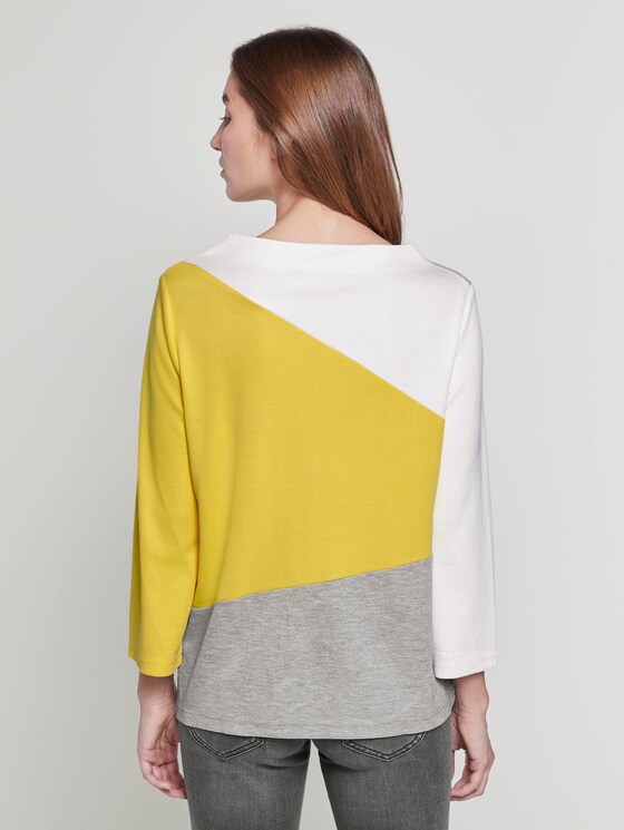 3/4 Arm Shirt im Colorblocking-Look - Frauen - jasmine yellow 3/4 Arm Shirt im Colorblocking-Look - Frauen - jasmine yellow - 2 - TOM TAILOR