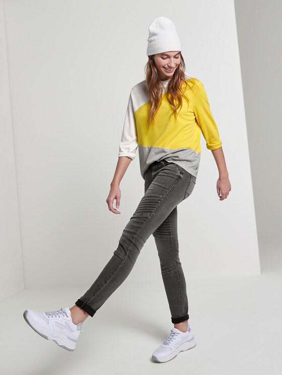 3/4 Arm Shirt im Colorblocking-Look - Frauen - jasmine yellow 3/4 Arm Shirt im Colorblocking-Look - Frauen - jasmine yellow - 3 - TOM TAILOR