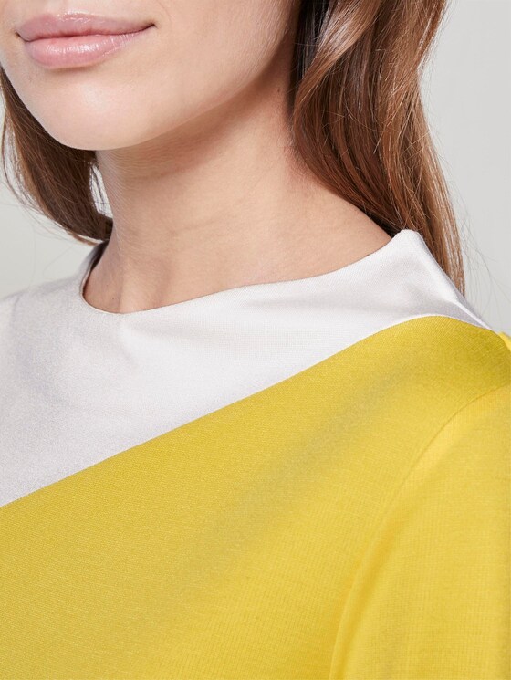 3/4 Arm Shirt im Colorblocking-Look - Frauen - jasmine yellow 3/4 Arm Shirt im Colorblocking-Look - Frauen - jasmine yellow - 9 - TOM TAILOR