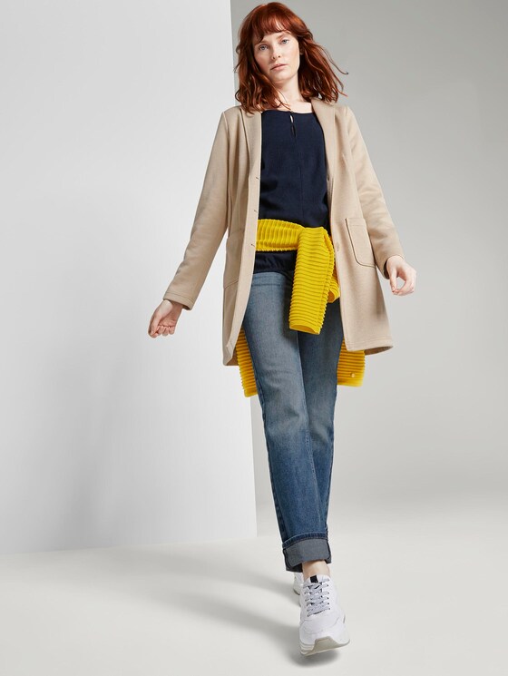 Top met lange mouwen en cut-out detail - Vrouwen - Sky Captain Blue Top met lange mouwen en cut-out detail - Vrouwen - Sky Captain Blue - 3 - TOM TAILOR