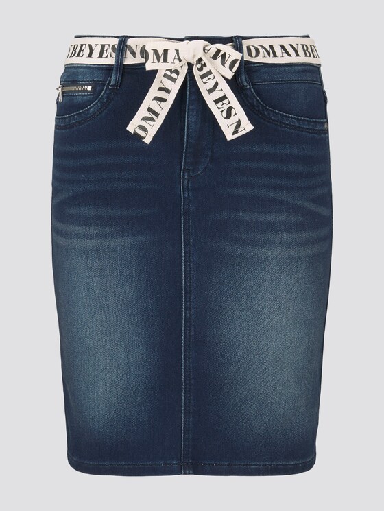 Denim rok met riem tot knoop - Vrouwen - dark stone wash denim Denim rok met riem tot knoop - Vrouwen - dark stone wash denim - 7 - TOM TAILOR