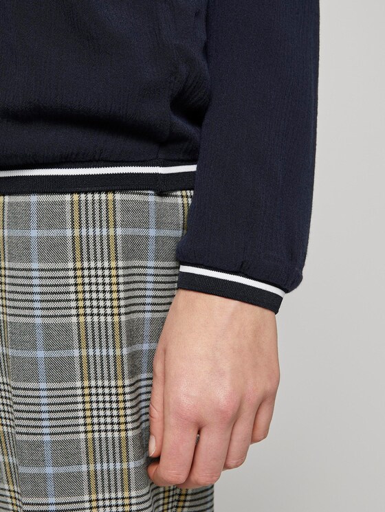 Blouse in a crincle look - Women - Sky Captain Blue Blouse in a crincle look - Women - Sky Captain Blue - 9 - TOM TAILOR