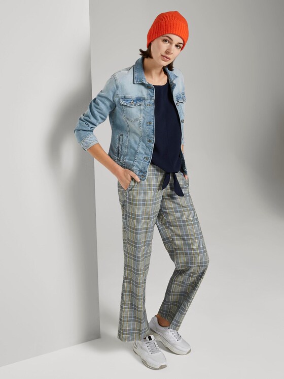 Crêpe-Bluse mit Knoten-Detail - Frauen - Sky Captain Blue Crêpe-Bluse mit Knoten-Detail - Frauen - Sky Captain Blue - 3 - TOM TAILOR