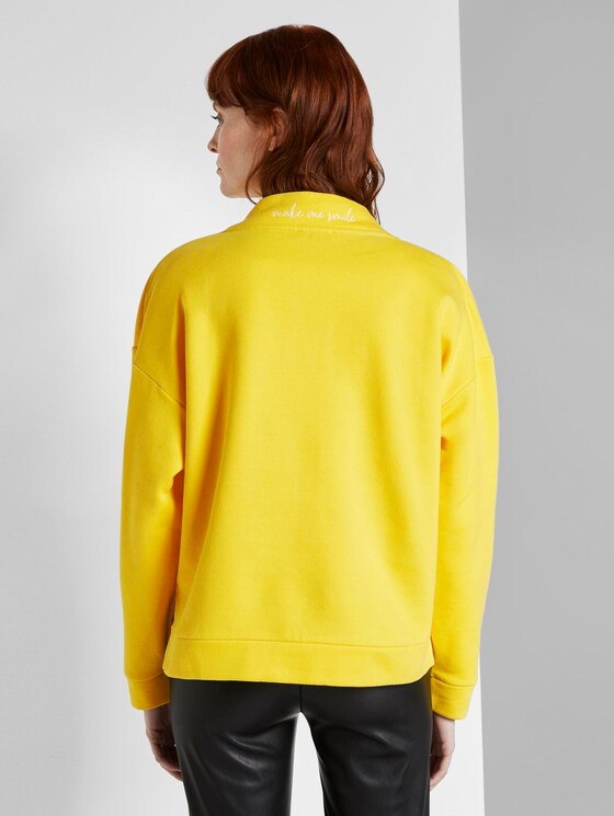 Sweatshirt mit Stehkragen - Frauen - jasmine yellow Sweatshirt mit Stehkragen - Frauen - jasmine yellow - 2 - TOM TAILOR