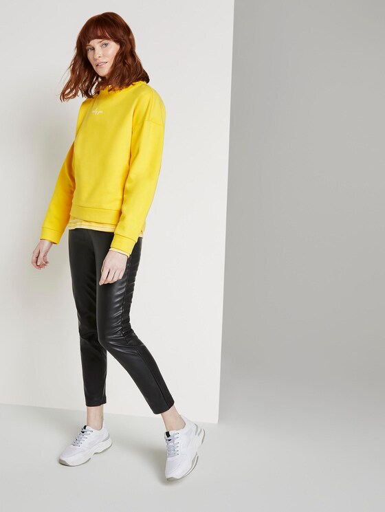 Sweatshirt mit Stehkragen - Frauen - jasmine yellow Sweatshirt mit Stehkragen - Frauen - jasmine yellow - 3 - TOM TAILOR