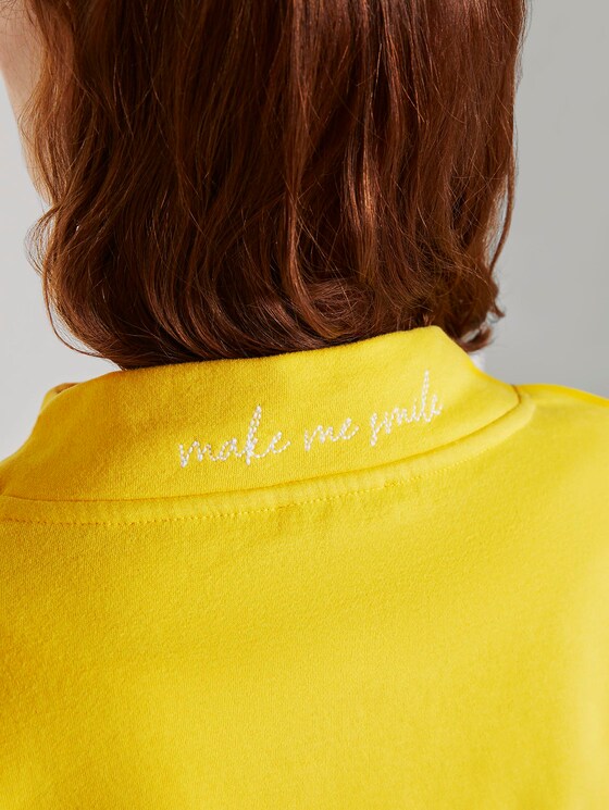 Sweatshirt mit Stehkragen - Frauen - jasmine yellow Sweatshirt mit Stehkragen - Frauen - jasmine yellow - 9 - TOM TAILOR