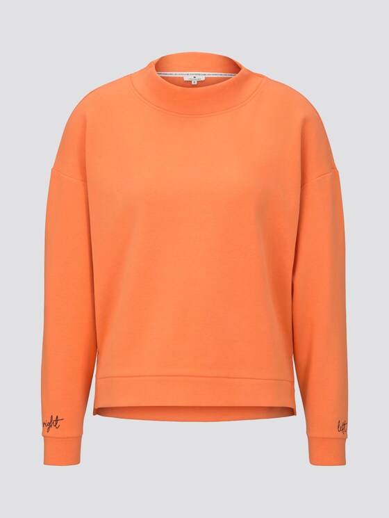 Sweatshirt mit Stehkragen - Frauen - fruity melon orange Sweatshirt mit Stehkragen - Frauen - fruity melon orange - 7 - TOM TAILOR