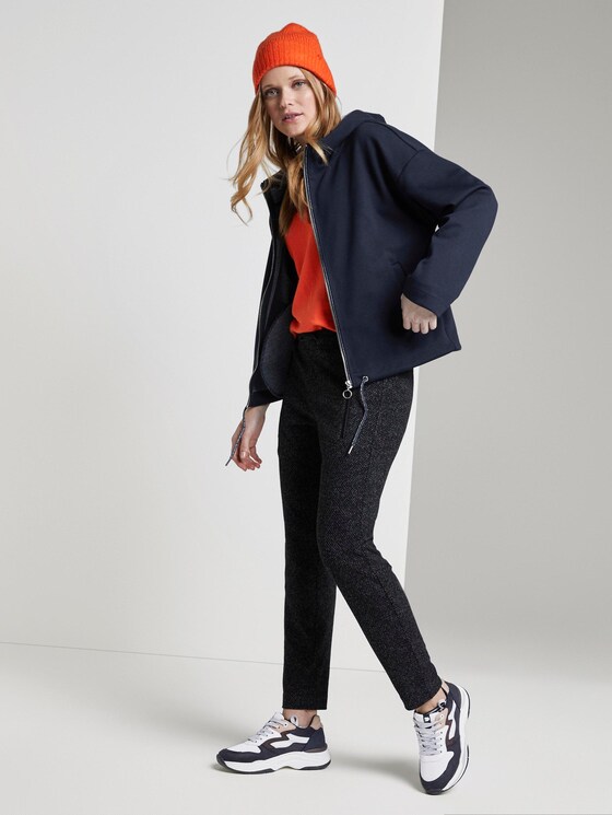 Sweatjacke mit Kordelzug - Frauen - Sky Captain Blue Sweatjacke mit Kordelzug - Frauen - Sky Captain Blue - 3 - TOM TAILOR