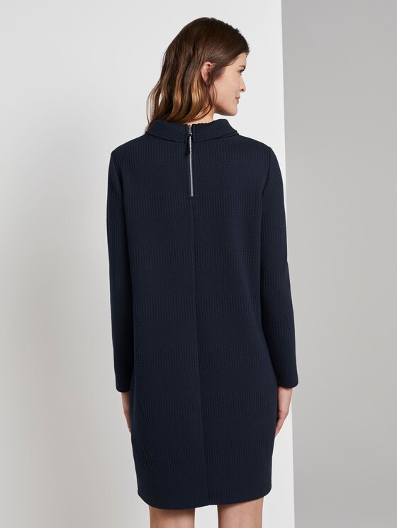 Jurk met structuur en coltrui - Vrouwen - Sky Captain Blue Jurk met structuur en coltrui - Vrouwen - Sky Captain Blue - 2 - TOM TAILOR