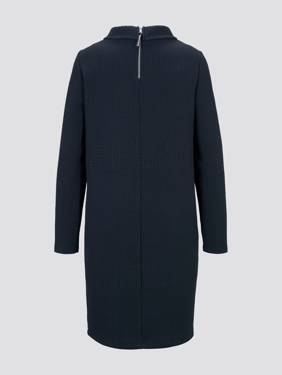 Jurk met structuur en coltrui - Vrouwen - Sky Captain Blue Jurk met structuur en coltrui - Vrouwen - Sky Captain Blue - 8 - TOM TAILOR