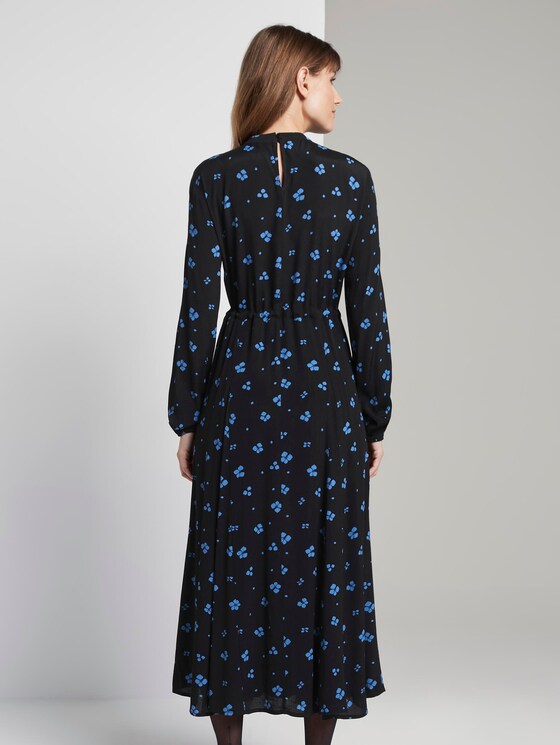 Midi-dress with flower-print - Women - black blue flower print Midi-dress with flower-print - Women - black blue flower print - 2 - TOM TAILOR Denim
