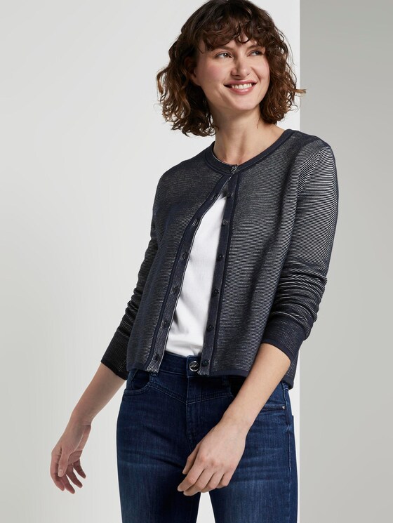structured cardigan