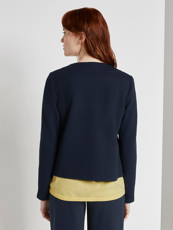 Strukturierter Blazer - Frauen - Sky Captain Blue Strukturierter Blazer - Frauen - Sky Captain Blue - 2 - TOM TAILOR