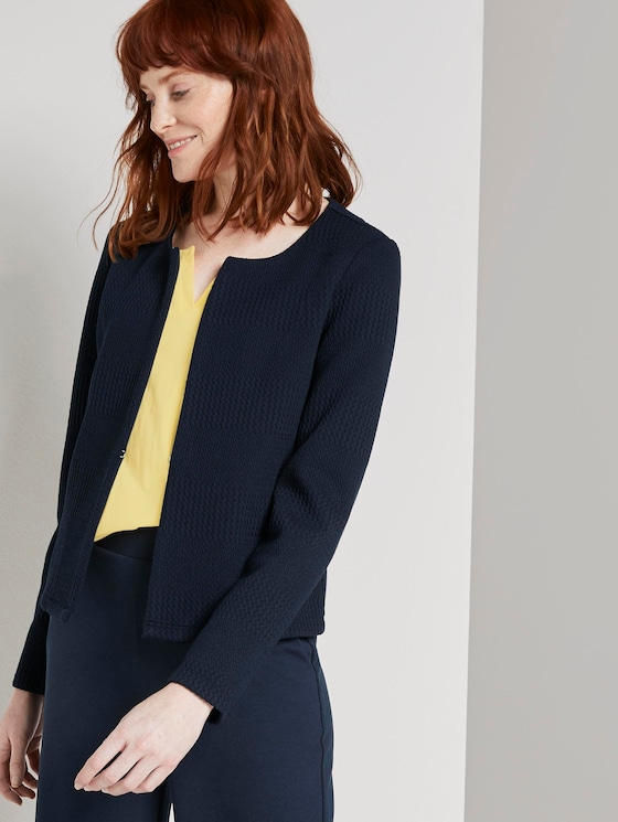 Strukturierter Blazer - Frauen - Sky Captain Blue Strukturierter Blazer - Frauen - Sky Captain Blue - 5 - TOM TAILOR