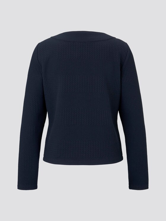 Strukturierter Blazer - Frauen - Sky Captain Blue Strukturierter Blazer - Frauen - Sky Captain Blue - 8 - TOM TAILOR