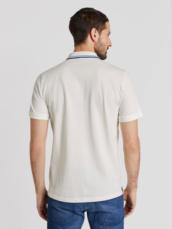 Sportliches Polo-Shirt mit Print - Männer - Off White Sportliches Polo-Shirt mit Print - Männer - Off White - 2 - TOM TAILOR