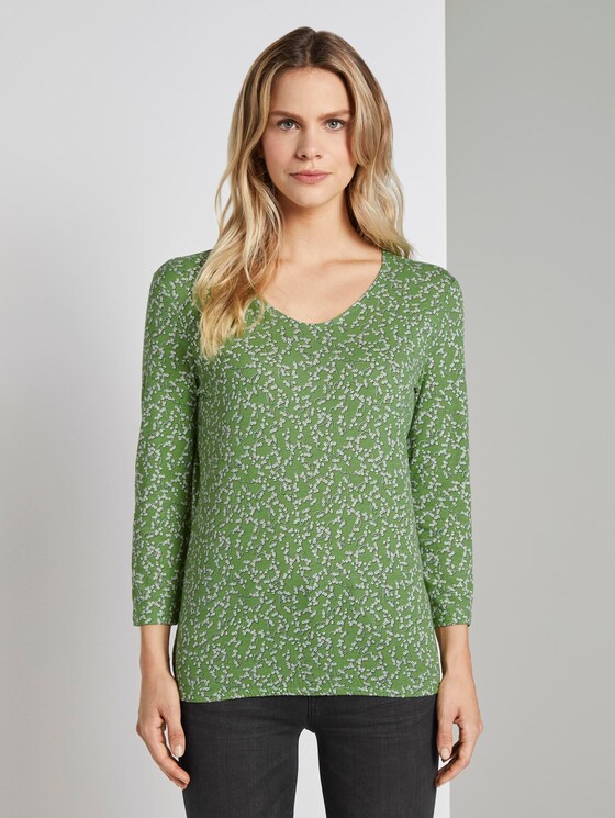 Printed blouse top - Women - green flowery design Printed blouse top - Women - green flowery design - 1 - TOM TAILOR