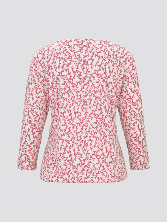 Blusenshirt mit Print - Frauen - pink flowery design Blusenshirt mit Print - Frauen - pink flowery design - 8 - TOM TAILOR