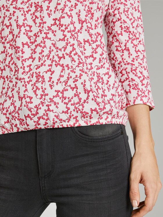 Blusenshirt mit Print - Frauen - pink flowery design Blusenshirt mit Print - Frauen - pink flowery design - 9 - TOM TAILOR