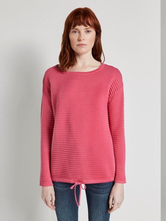 Strukturierter Pullover - Frauen - charming pink Strukturierter Pullover - Frauen - charming pink - 1 - TOM TAILOR