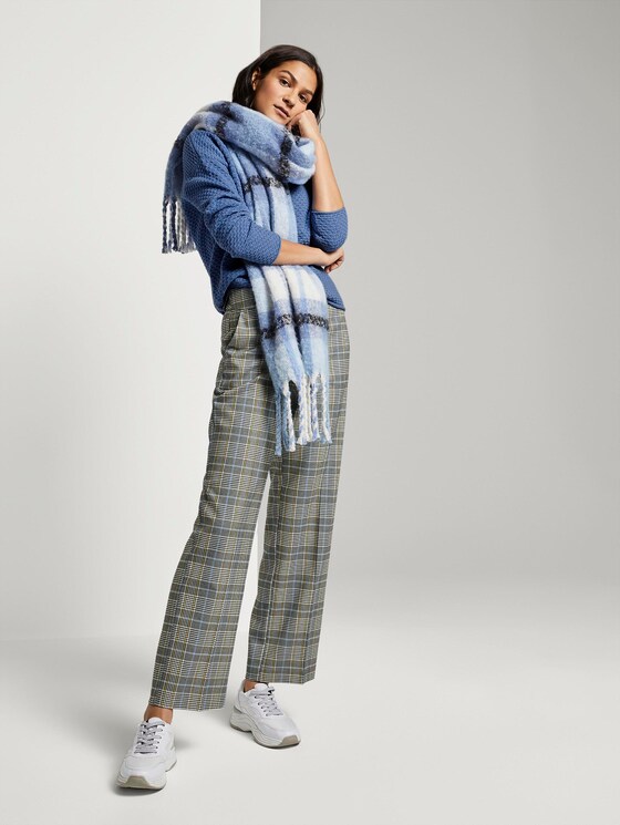 Textured sweater - Women - sea blue Textured sweater - Women - sea blue - 3 - TOM TAILOR